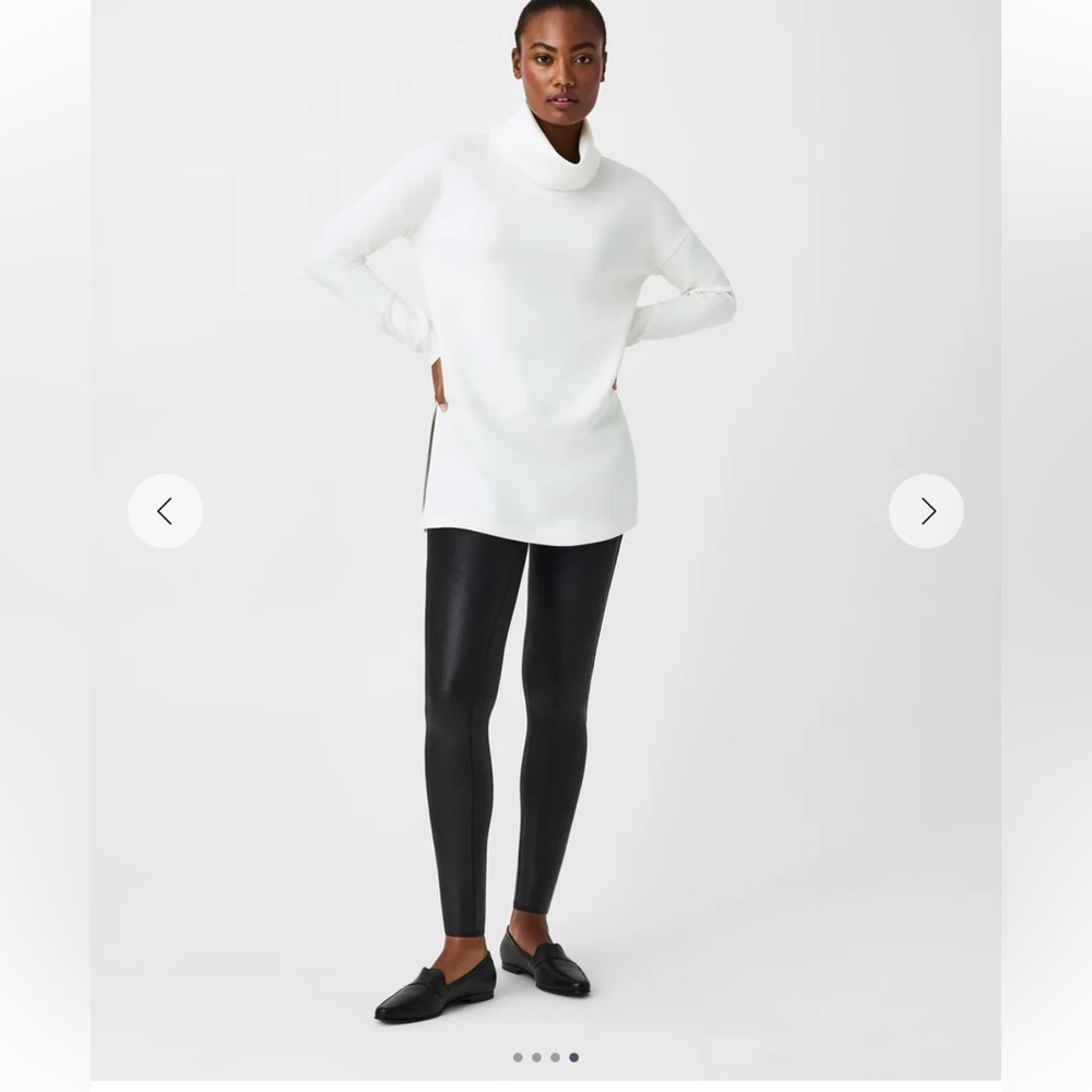 Spanx Petite Faux Leather Leggings